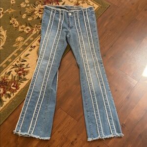 wild fable Flare jeans with frayed details